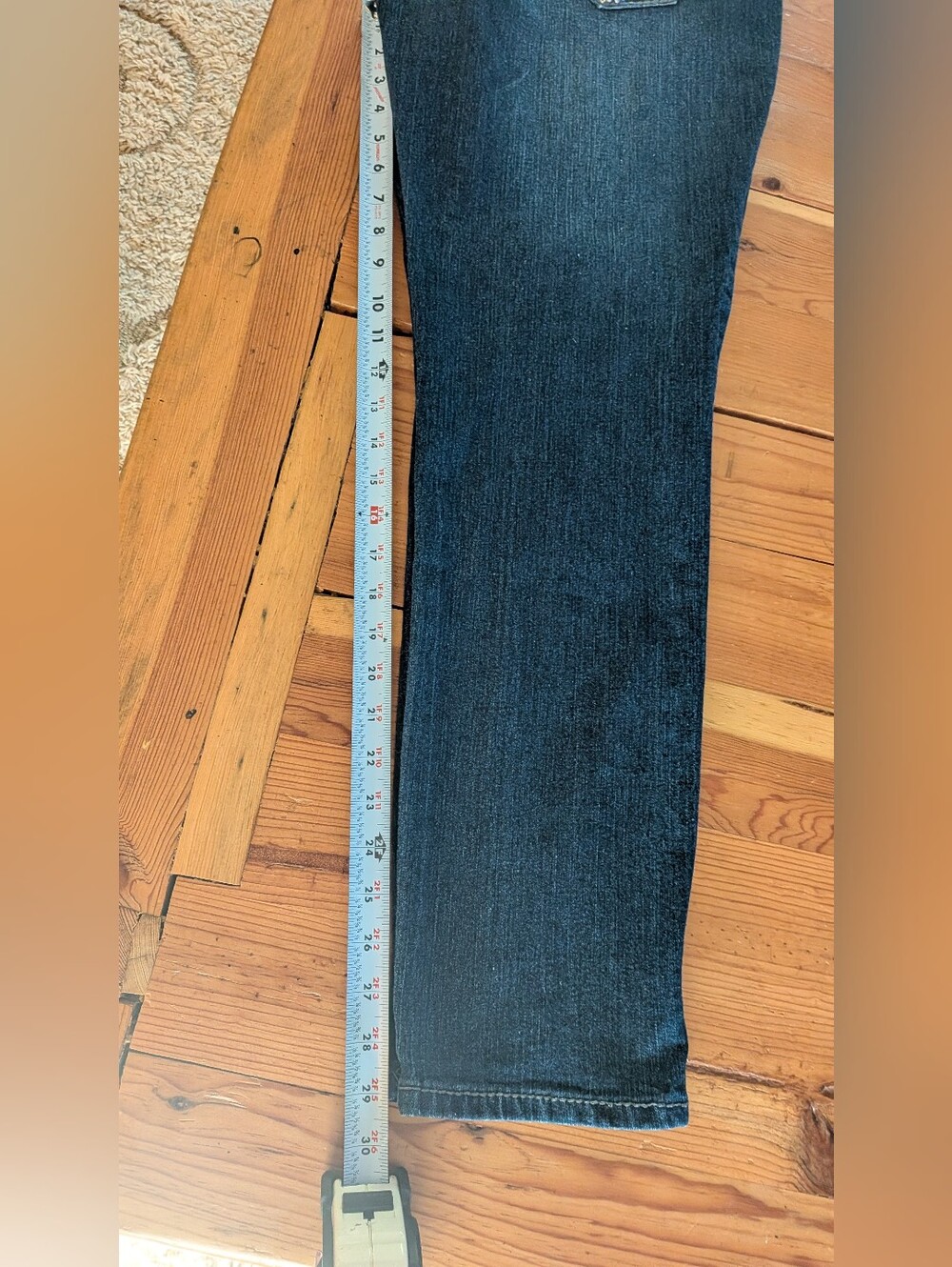 One 5 One Rhinestone Flap Pocket Jeans Size 12 Y2K Western Embellished Dark Wash - Picture 12 of 13